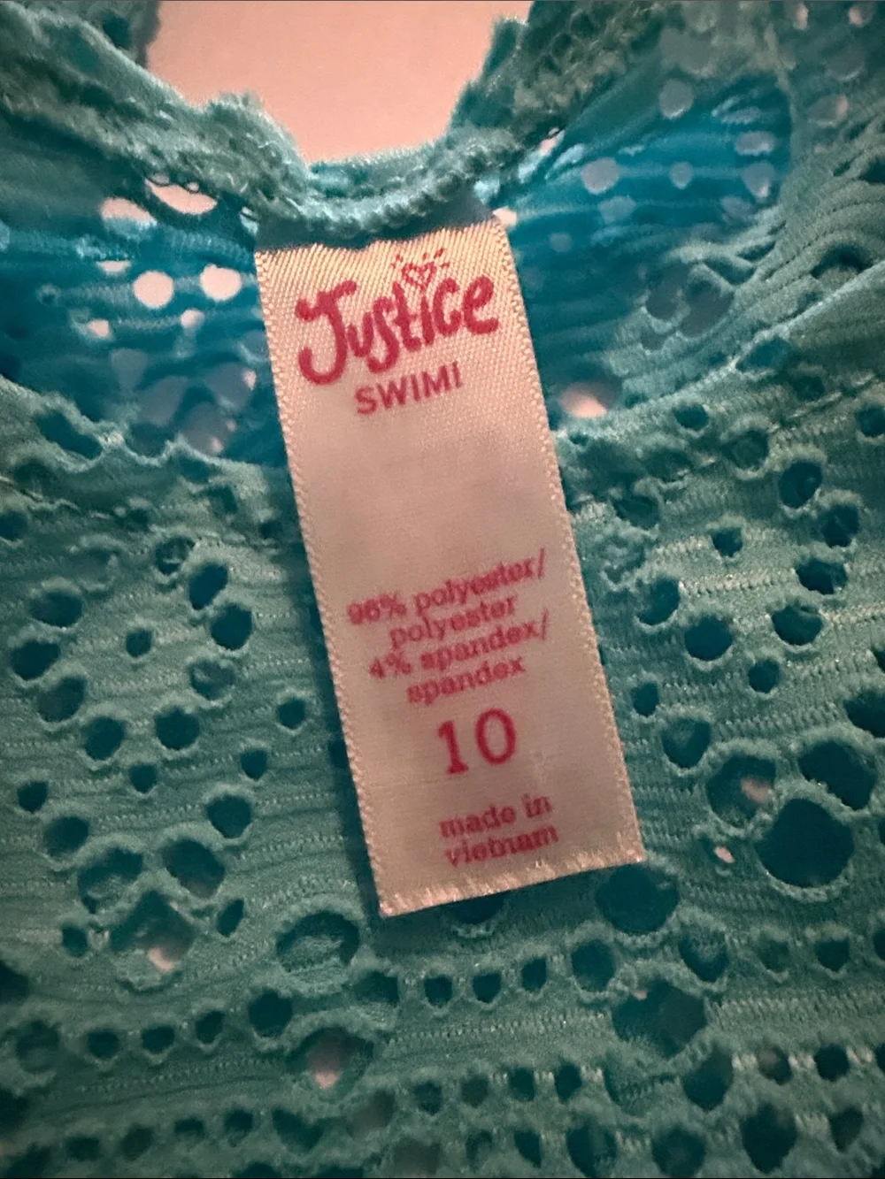 Justice swim cover-up